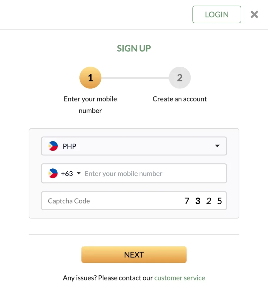 PHIX9 registration interface designed for quick and secure account creation